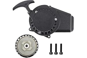 EMIIF Motorino di avviamento a strappo per moto, compatibile con motori da 43 cc, 47 cc e 49 cc, perfetto per gli appassionati di fai da te