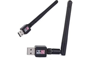 Trådlöst USB-nätverkskort - WiFi Adapter med Antenn (300 Mbps) - 2,4 GHz - USB 2.0 - Nätverkskort för Windows, Mac, Linux