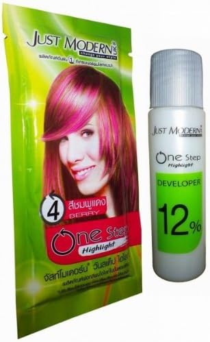 Hair Bleaching Highlight Dye One Step Berry Pink