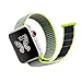Produktbild Sportarmband für Apple Watch 42 mm | JAMMYLIZARD Sport Loop Armband mit Schlaufe aus Nylon in Blitz Gelb mit Klettverschluss