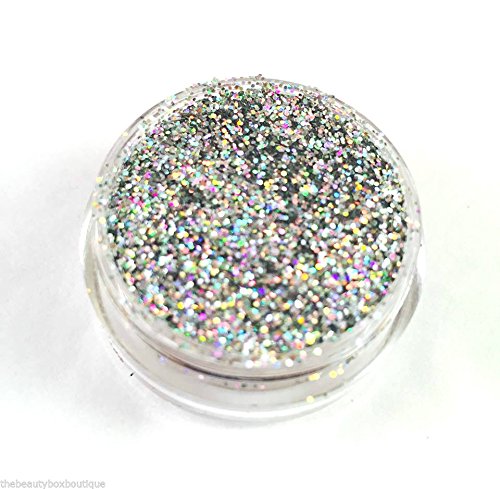 Glitter Pot - GH63 Holographic Silver Chunky Glitter Eye Eye shadow Nail Art Face And Body