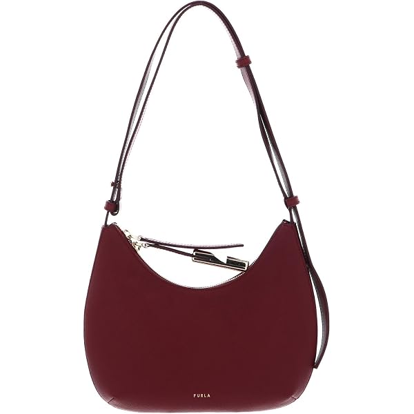 Sac à épaule Furla Delizia Mini - Rubino (Rouge) - Neuf Avec étiquettes - 100% Cuir