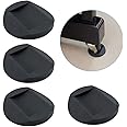 4 PCS Furniture Caster Cups, Furniture Coasters Anti-Sliding Rubber Feet Protector Pads Wooden Floor Protectors Bed Sofa Chair Leg Wheel Stoppers Anti-Slip Pad