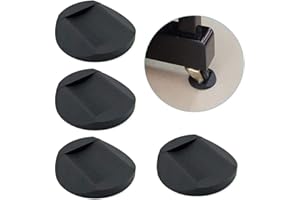 SOKEY 4 PCS Furniture Caster Cups, Furniture Coasters Anti-Sliding Rubber Feet Protector Pads Wooden Floor Protectors Bed Sofa Chair Leg Wheel Stoppers Anti-Slip Pad