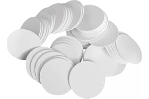 Orssmigs 30 Stücke 25mm NFC Tag Card Karten, NFC Tag Sticker, NFC-Tag Ntag 215, NFC Runde Weiß Karte, Wiederbeschreibbar für NFC-fähige Geräte, 504 Byte Speicher voll Programmierbar