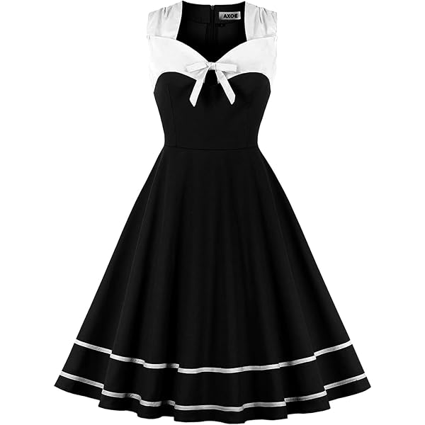 Robe Années 50 Vintage Femme Retro Glamour Pin-Up Chic Et