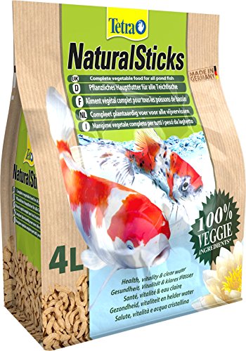 Tetra Natural Sticks pflanzliches Hauptfutter (für alle Gartenteichfische, aus natürlichen Inhaltsstoffen), 4 Liter Beutel - 3