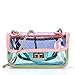 Produktbild PXUDB 2018 Dame Sommer Farbig Transparent Handtasche Gelee Wasserdicht Strand Kosmetiktasche Clutch Mini Crossbody Tasche,Pink-22*12*6cm