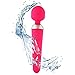 Produktbild King Love Wasserdicht Vibrator, 20CM Wiederaufladbare und Mini Magic Wand für Dame und Mann Massage (Rot)