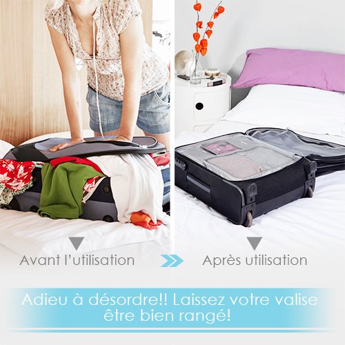 Organisateur-de-Bagage-Valise-Voyage-Sac-Cube-de-Rangement-Bagage-Durable-Lger-Housse-Vtement-Emballage-Trousse-De-Toilette-Pliable--Crochet-Organisation-Bagage-Valise-Sacoche-Dlicat-tanche