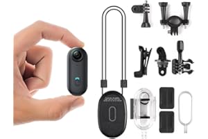 TKMARS Mini Caméra Sport 1080P WiFi avec Clip et Aimant – Caméra de Vélo/Moto Étanche avec Grand Angle 120°, Visionnage en Temps Réel, Longue Autonomie, pour Animaux, Plongée, Voyage, Vlogging Noir