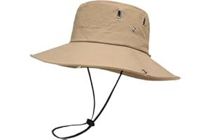 COYUN 1 PCS Chapeau de Homme Femme Chapeau de Soleil à Large Bord Extérieur - chapeaue Safari, Pêche Chapeaux, Chapeaue de Soleil pour Femme, Chapeaux Cowboy Chapeau Pêcheur pour Pêche,Chasse,Camping