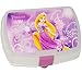 Produktbild Lunchbox / Brotdose - " Disney - Rapunzel " - neu verföhnt Prinzessin - Brotbüchse Küche Essen - für Mädchen - Kinder Vesperdose - Brotzeitdose / Schmetterlinge Märchenschloß - Dose Box leicht transparent