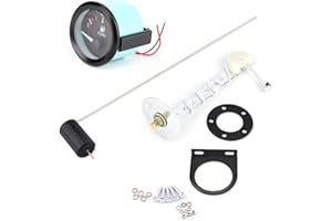 BEDIFFER Universal Car Fuel Level Gauge LED Digital E-1/2-F Range Meter with Fuel Sensor Sender Unit Kit 52mm, Automotive Interior, Instrument Panel Parts