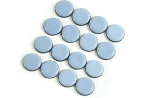USTNIR 16Pcs Deslizadores autoadhesivos para Muebles, para Poder moverlos sobre alfombras y Suelos de Madera Dura(Redondo,19mm)
