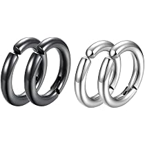 Orecchini a molletta magnetici di moda minimalisti finti, senza