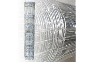 Garmix Wildzaun 120cm Weidezaun Gartenzaun Forstzaun Knotengeflecht… (120/10/15)