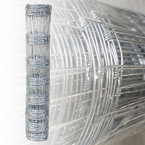 Wildzaun 50m 125cm Forstzaun Weidezaun Maschendraht Drahtzaun Knotengeflecht