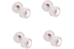 TOYANDONA Ruote per Pattini A Rotelle I Pattini A Rotelle Illuminano Le Ruote Morbide Ruote da Skateboard Ruote dei Pattini A Rotelle Ruote dello Scooter Pu Transparent