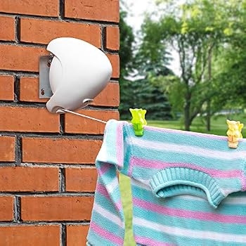Stendibiancheria A Rullo Estensibile | Fino A 12 Metri | Per Balcone E Giardino - Foto 11
