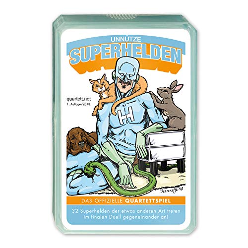 Preisvergleich Produktbild Quartett.net QUAI033 Unnütze Superhelden Quartett, mehrfarbig