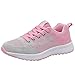 Produktbild ZIYOU Frauen Outdoor Sportschuhe Outdoor Casual Mesh Atmungsaktive Schnürsenkel Turnschuhe Bottom Schuhe (Rosa,37 EU)