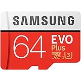 Samsung EVO Plus Micro SDXC 64GB  bis zu 100MB/s, Class 10 U3 Speicherkarte (inkl. SD Adapter) [Amazon Frustfreie Verpackung]