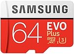 Samsung Speicherkarte MicroSDHC 64 GB EVO Plus UHS Geschwindigkeitsklasse 3, Class 10 für Smartphone und Tablet mit SD-Adapter, (2017 Modell), [Amazon Frustfreie Verpackung]