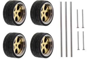 harayaa 1:64 Maßstab Auto Gummirad Rad für RC 1/64 Auto Auto Modell Zubehör Ersetzt Kinder Spielzeug Erwachsene, A11