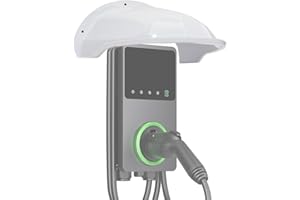 LOTHID Wallbox - Tettoia per stazione di ricarica per auto elettrica, protezione dalla pioggia, protezione UV, tettuccio per stazione di ricarica, materiale in resina ABS (40 x 35,5 x 20 cm)