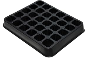 FAIR ZONE 30er Saatgutschale M – Anzuchttöpfe je 3 x 2 cm – Aus Fair Trade Naturkautschuk – Anzuchtplatte für 30 Setzlinge – Aussaatplatten nachhaltig und umweltfreundlich ohne Plastik