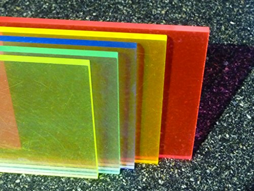 Platte Acrylglas GS, 1000 x 500 x 3 mm, Fluoreszierend rot Zuschnitt alt.intech® - 3
