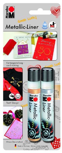 Marabu 180300060 - Metallic Liner 2x25ml