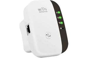 KNUKONCEPTZ WiFi Extender, Newest WiFi Booster, Covers Up to 3600 Sq.ft and 45 Devices, Internet Booster - with Ethernet Port, Home Wireless Signal Booster, Quick Setup