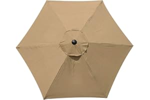 MENAYODA Funda de repuesto para sombrilla, 3 m, resistente al agua, duradera, para patio o jardín