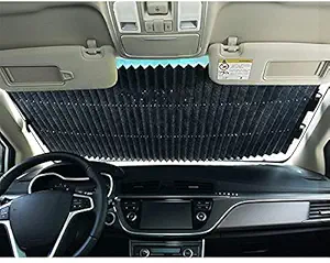 EMNDR Car Windshield Sun Shade Visor Foldable Car Sunshade for Car Auto Sunshade Fits Front Window of Various Models with Suction Cups