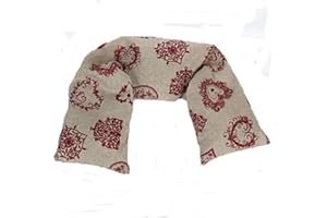 ERBORISTERIA VITA Cuscino lungo con semi di lino per dolori cervicale con cuore tirolese 900g.