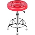 CSS ® Furniture Adjustable Height Stool (16-20 inches) – Multi-Purpose Red Metal Stool for Kitchen, Office, Doctor, Cafeteria, and Bar Use – Heavy Duty, Modern Design, 1 Pc