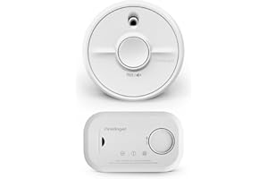 FireAngel Smoke & Carbon Monoxide Alarm Duo, SB1-R Battery Smoke Alarm for Home & FA6813 Portable Carbon Monoxide Detector, CO & Fire Monitor Set