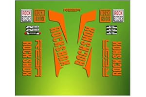 ELX STICKERS Pegatinas HORQUILLA ROCK SHOX REBA 2016 ELX20 STICKERS AUFKLEBER AUTOCOLLANT ADESIVI BICICLETA CYCLE MTB BIKE 26" Y 27.5" NARANJA/ORANGE