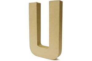 CRAFTY CROCODILES Papier Paper Mache Large Letters 20.5cm - Cardboard Craft (U)