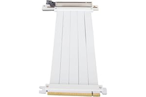 HEITIGN Cable de Extensión GPU, Evita Interferencias Flexible PCIE 4,0 X16 Extensor Riser Cable 90 Grados para RX 7800 XT para RTX 4080 para RX 7500 (20 centímetros)