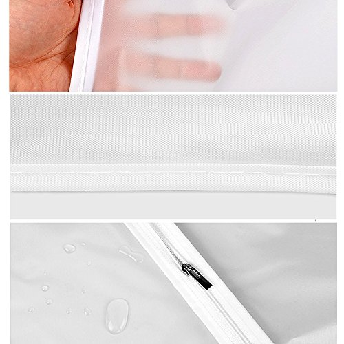 Sayou® KleiderschutzhüLle / Kleidung Lagerung / KleidungsstüCk Abdeckung / Transparente KleidersäCke / Kleiderschutzhüllen mit ReißVerschluß (60*110*30cm) - 5