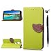 Produktbild Handyhülle Motorola Moto G6 Play Hülle Case Blatt Muster PU Leder Tasche Flip Case Cover Silikon Schutzhülle Handytasche Skin Ständer Klapphülle Schale Bumper Magnetverschluss Ledertasche-Grün