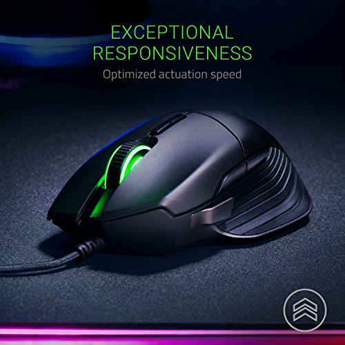 Razer Basilisk - Rat  n ergon  mico para Juegos FPS  gatillo de PPP extra  ble para un Ajuste de sensibilidad Temporal  switches mec  nicos Razer  Sensor   ptico 5G de 16 000 PPP Reales y RGB Chroma