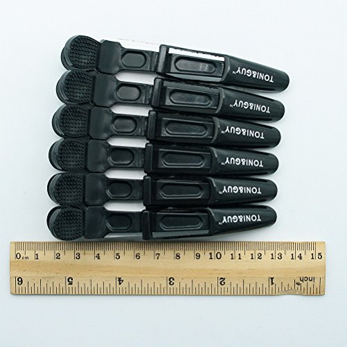 HSL 6 stuck plastik vereiste salon ein alligator haare abschnitt clips schwarz - 2