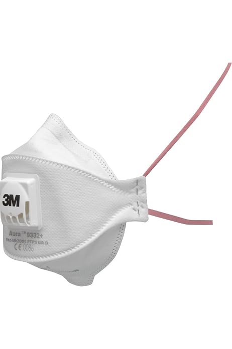 50 Masques FFP3 Certifiés CE - Protection 99% Contre Poussières Et Particules - Adulte