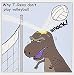 Produktbild 3dRose gc_3526_1 Grußkarten, Motiv Why T-Rex Does Not Like Volleyball, 15,2 x 15,2 cm, 6 Stück