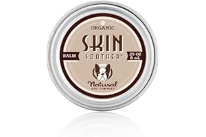 Natural Dog Company,Hautberuhigung,Natürlicher, organischer, veganer Balsam für trockene, juckende Haut, Hautreizungen, kleinere Schnitte, Schrammen, Insektenstiche und mehr – Dose (7.1 g Reisedose)