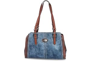 HABIB GRUPPE PU Leder Elegante Handtasche und Umhängetasche für Damen - Großes Fach Crossbody- Schultertasche mit Abnehmbarem Schulterriemen - Henkeltasche Top Griff für Tägliche Arbeit, Reise & Alltag